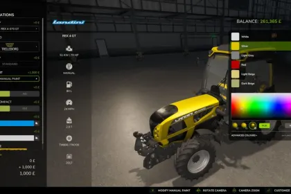 Manual Paint - Per-Material Vehicle Colours do Farming Simulator 25