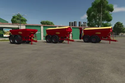 Effektiver Düngerstreuer Bredal K 165 mit großer Kapazität für FS25