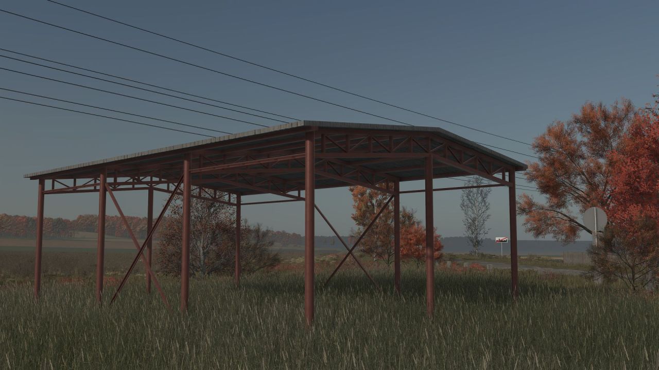Pack of old bale sheds for Farming Simulator 25