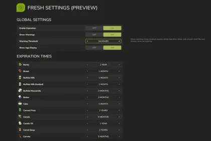 Реалістичний Мод Fresh (Perishable Products) для FS25 — Термін Придатності, Псування та Контроль Запасів — 4