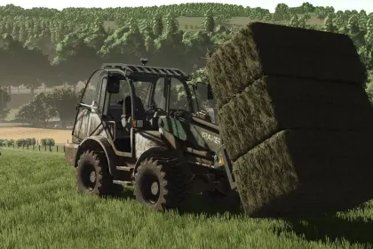 Effizienter Frontlader Kramer KL308T für Ballen und Anhänger in FS25 — 3