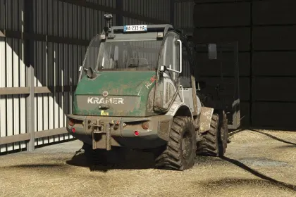 Effizienter Frontlader Kramer KL308T für Ballen und Anhänger in FS25 — 4