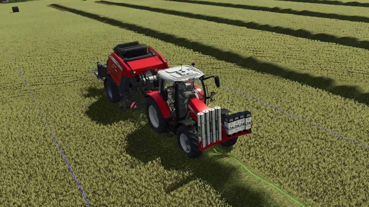 Ефективний Net Holder Front — Передній Тримач Сітки та Плівки (8 Рулонів) для FS25