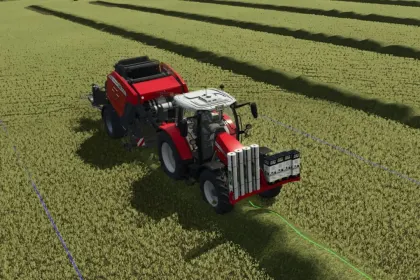 Ефективний Net Holder Front — Передній Тримач Сітки та Плівки (8 Рулонів) для FS25 — 2