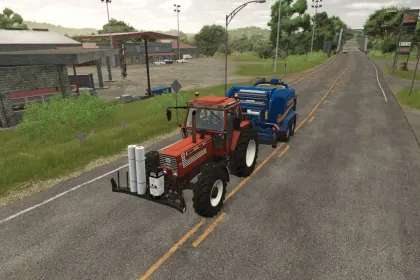 Ефективний Net Holder Front — Передній Тримач Сітки та Плівки (8 Рулонів) для FS25 — 3