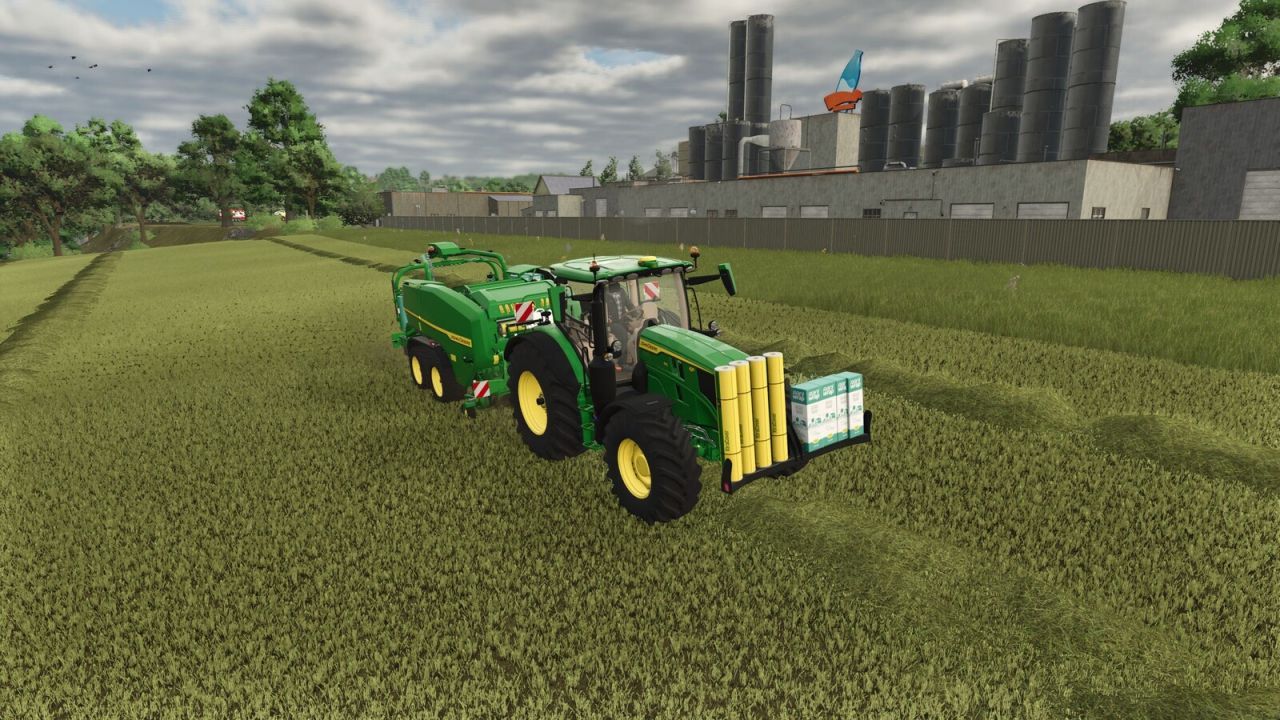 Ефективний Net Holder Front — Передній Тримач Сітки та Плівки (8 Рулонів) для FS25