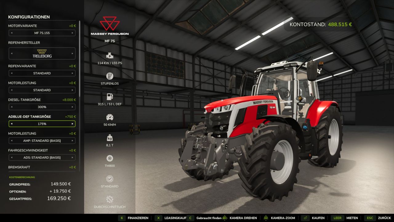 Adjust Fuel Tank do Farming Simulator 25