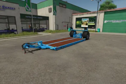 Effizienter Tieflader Bremer Transport Trailer für den Transport von Technik in FS25 — 1