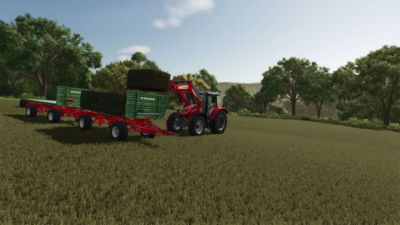 Effizienter Welger DK115 Anhänger für Ballen und Ladungen in Farming Simulator 25 - Screenshots