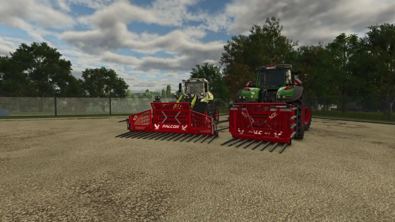 Ефективні Вила для Силосу MDE Falcon FT16 — Складаний Інструмент для Навантажувачів у FS25