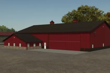 Nowy 72x112 Morton Shop — Przestronny Garaż-Hangar z Biurem dla Maszyn w FS25 — 1