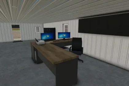 Nowy 72x112 Morton Shop — Przestronny Garaż-Hangar z Biurem dla Maszyn w FS25 — 3