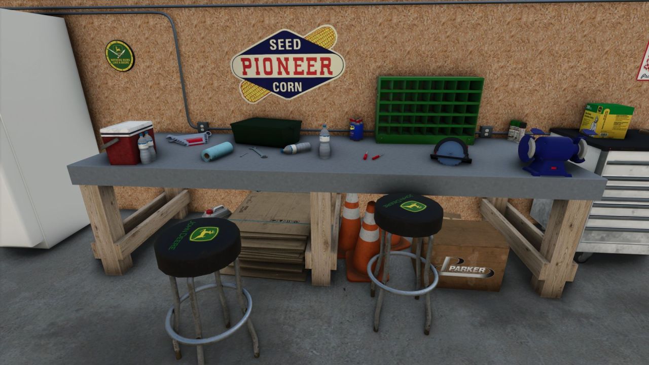 Nowy 72x112 Morton Shop — Przestronny Garaż-Hangar z Biurem dla Maszyn w FS25