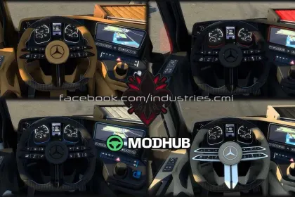 Innenraum Mercedes-Benz Actros MP4 für ETS2