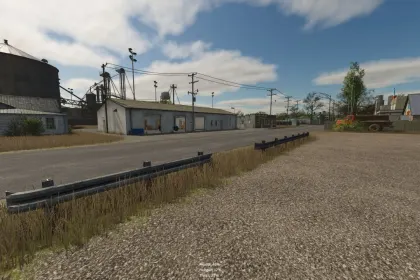 Amerikanischer Abweisbalken Guard Rail US Fence — Realistischer Zaun für FS25