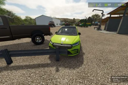 Amerikanischer Abweisbalken Guard Rail US Fence — Realistischer Zaun für FS25 — 3