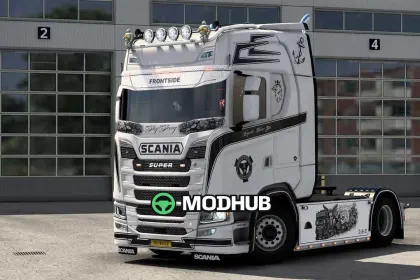 Сонцезахисний щиток Scania S/R для ETS2