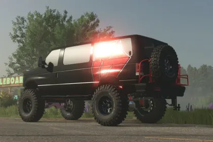 Потужний Фургон 2016 Ford E350 для Farming Simulator 25 з Тюнінгом і 510 к.с. — 3