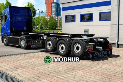 Підйомна вісь для причепа Kässbohrer Container для ETS2