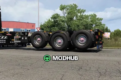 Oś podnoszona dla przyczepy Kässbohrer Container do ETS2 — 3
