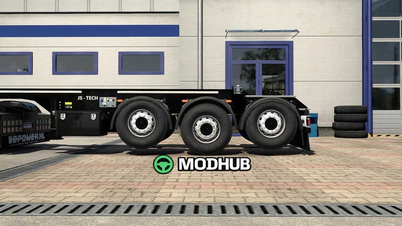 Oś podnoszona dla przyczepy Kässbohrer Container do ETS2