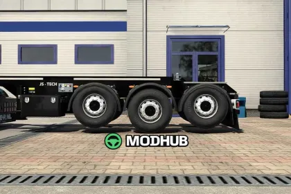 Oś podnoszona dla przyczepy Kässbohrer Container do ETS2 — 4