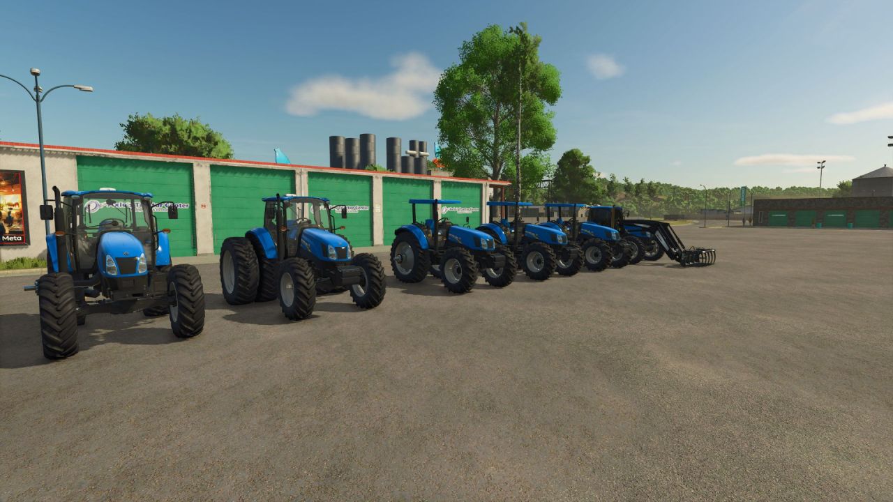 Mocny Traktor New Holland T6110/130 — Ekonomiczny Pomocnik do Codziennych Prac