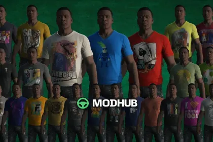 Футболки Franklin Custom для GTA 5