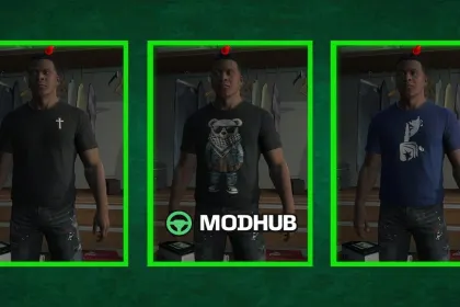Футболки Franklin Custom для GTA 5 — 3