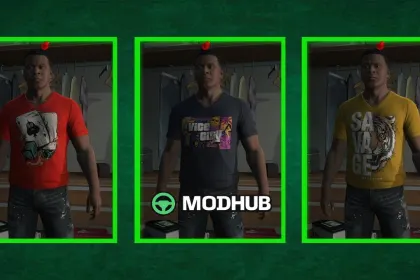 Футболки Franklin Custom для GTA 5 — 5