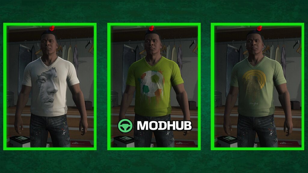 Футболки Franklin Custom для GTA 5