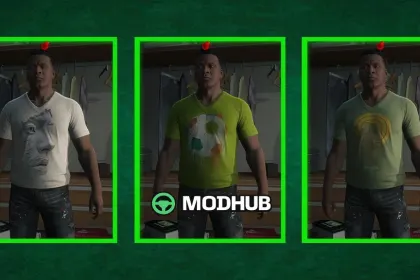 Футболки Franklin Custom для GTA 5 — 6