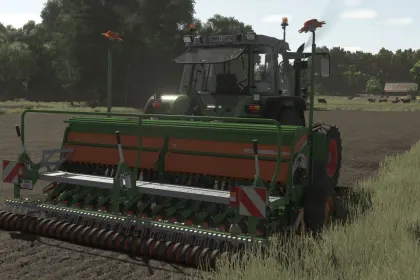 Effiziente Amazone D9 Pack (D9 3000/4000) für kleine Betriebe in FS25 — 3