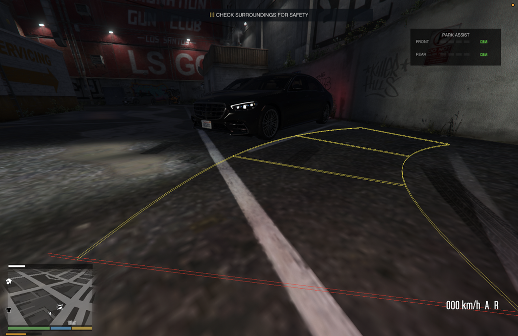 Realistic Reverse Backup Camera for GTA 5