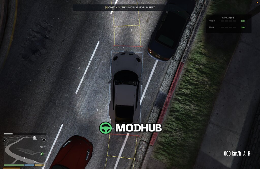 Realistic Reverse Backup Camera for GTA 5