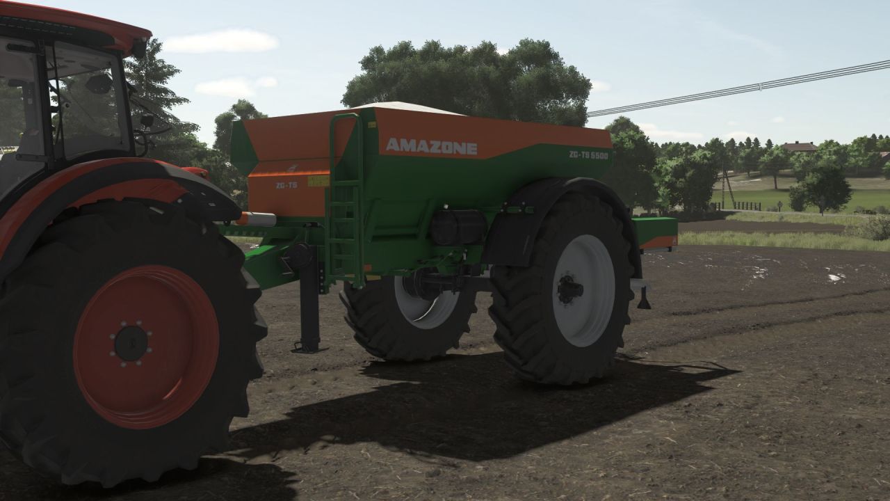 Ефективний Розкидач Добрив Amazone ZG-TS для Farming Simulator 25 — Широке Покриття 36 м
