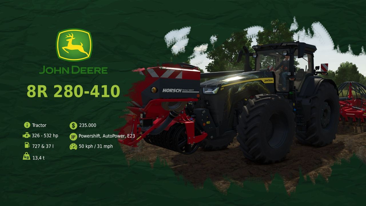 Mocny Traktor John Deere 8R Series 2020 — Niezrównana Siła i Technologie dla FS25