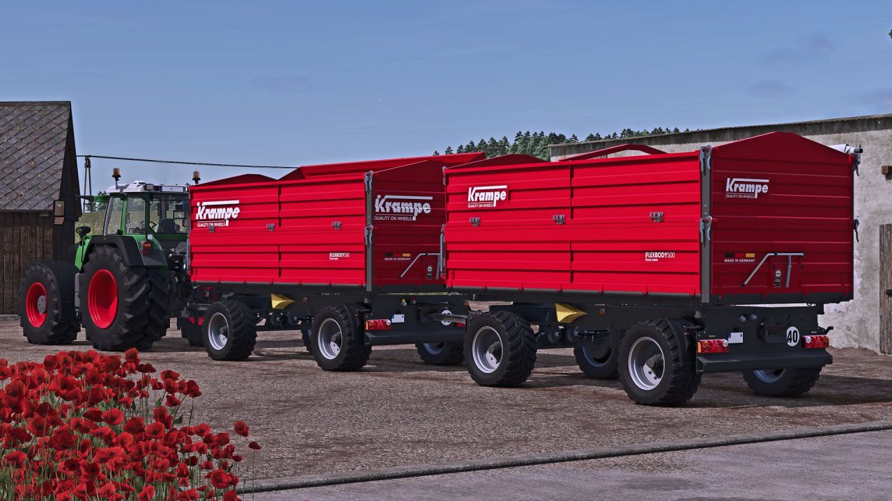 Efektywny Przyczep Krampe FLEXBODY 500 TDK18 CARRIER — Szybkie Przeładowanie i Duża Pojemność