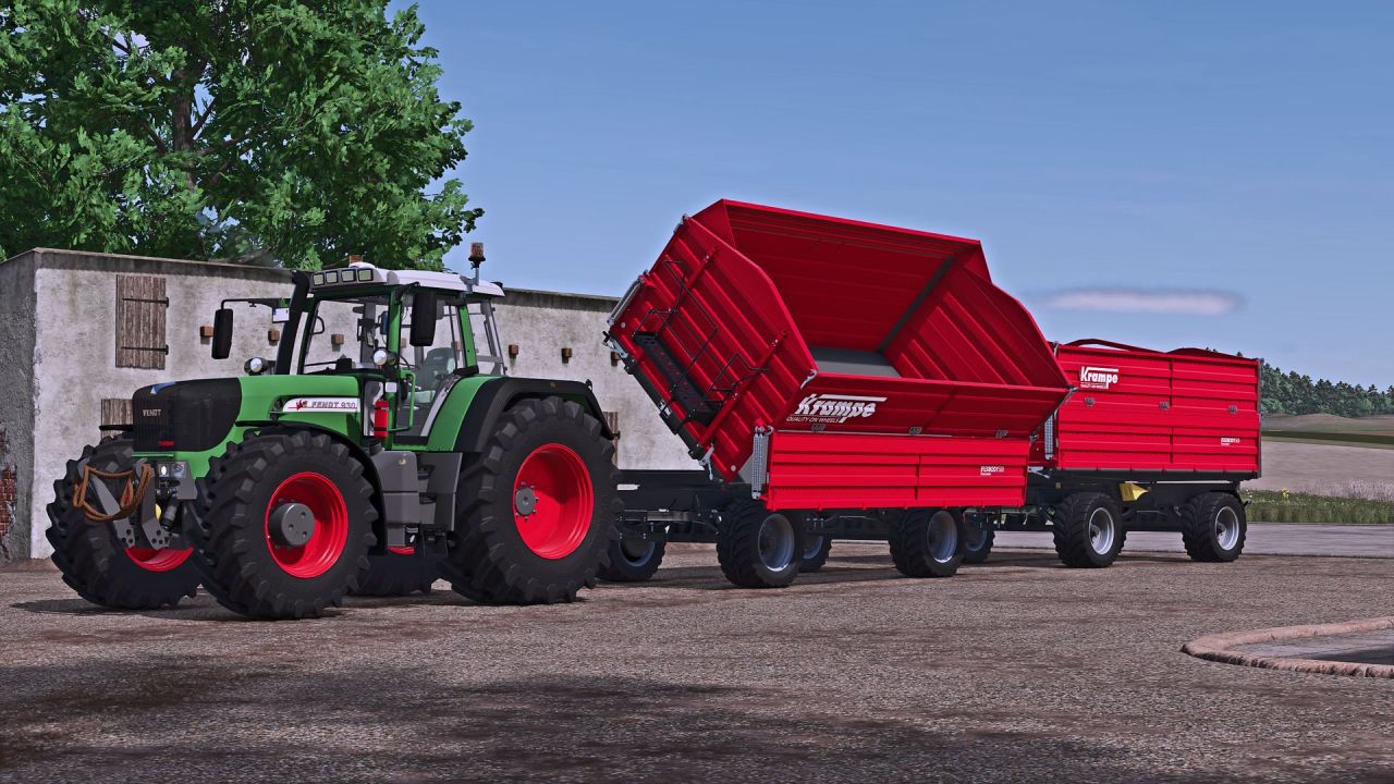 Effizienter Anhänger Krampe FLEXBODY 500 TDK18 CARRIER — Schnelles Entladen und Großes Volumen