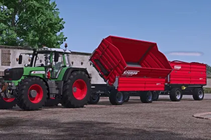 Effizienter Anhänger Krampe FLEXBODY 500 TDK18 CARRIER — Schnelles Entladen und Großes Volumen — 2