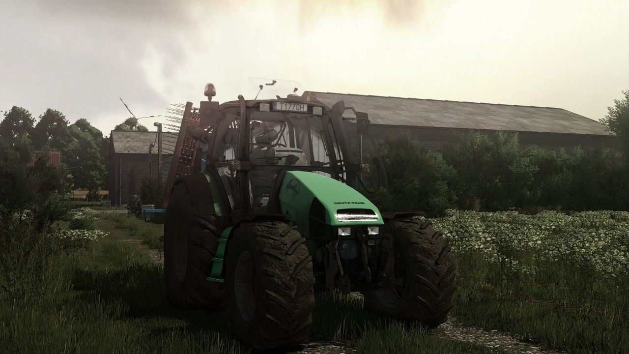 Efektywny Traktor Deutz Fahr Agrotron MK3 dla FS25 — 117 KM i 50 km/h