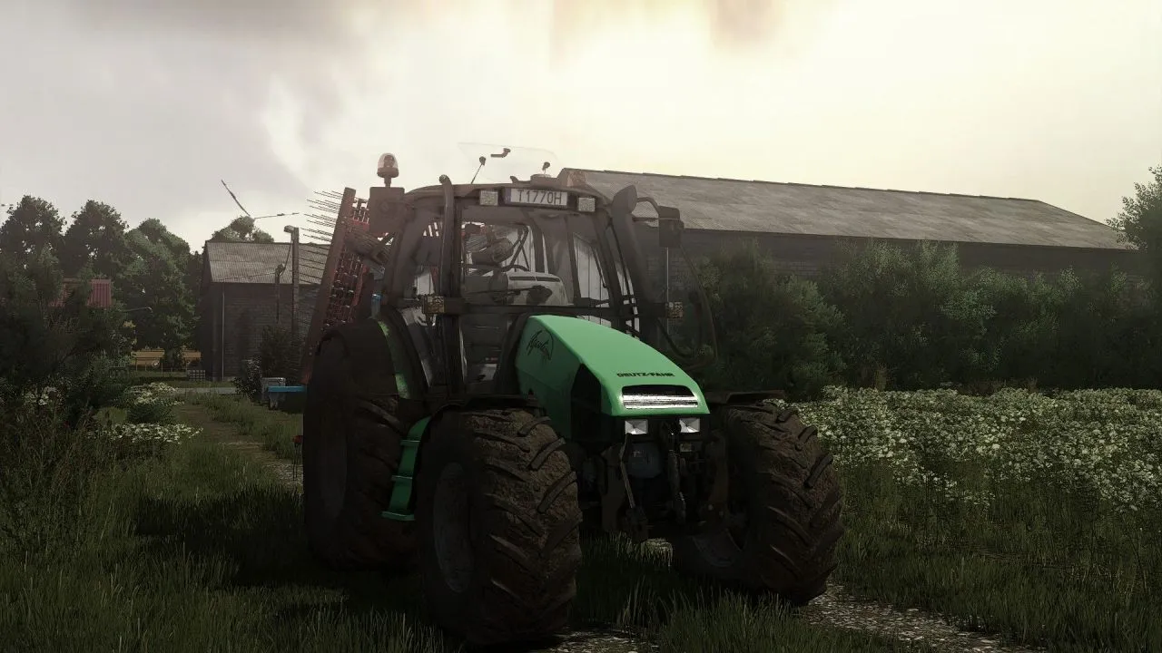 Efficient Tractor Deutz Fahr Agrotron MK3 for FS25 — 117 hp and 50 km/h