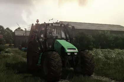 Efficient Tractor Deutz Fahr Agrotron MK3 for FS25 — 117 hp and 50 km/h — 1