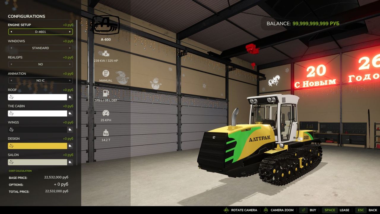Leistungsstarker Ketten-Traktor Alttrac A-600 für schwere Arbeiten in FS25 - Screenshots