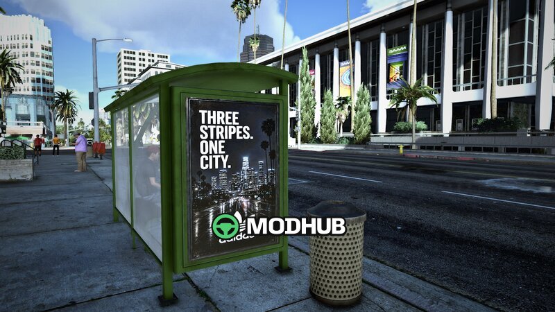 Bench and Bus Ads for GTA 5