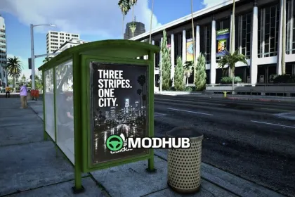 Bench and Bus Ads for GTA 5 — 2