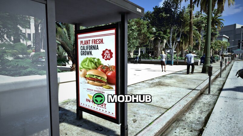 Bench and Bus Ads for GTA 5