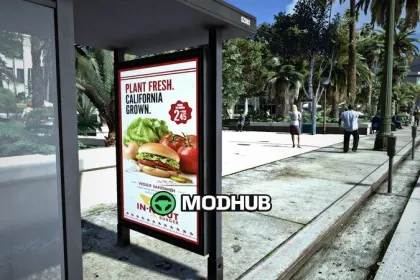 Bench and Bus Ads for GTA 5 — 3