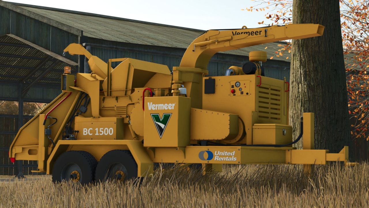 Powerful Wood Chipper Vermeer BC1500 for Farming Simulator 25