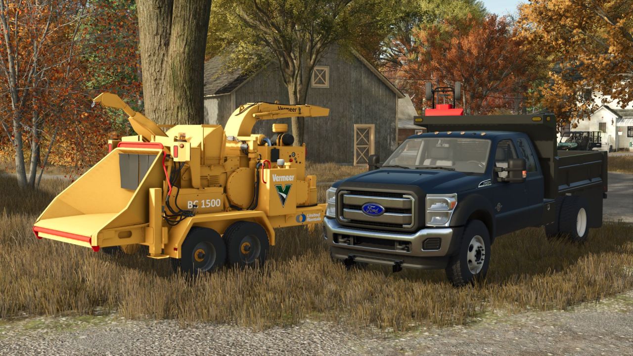 Leistungsstarker Holzzerkleinerer Vermeer BC1500 für Farming Simulator 25 - Screenshots